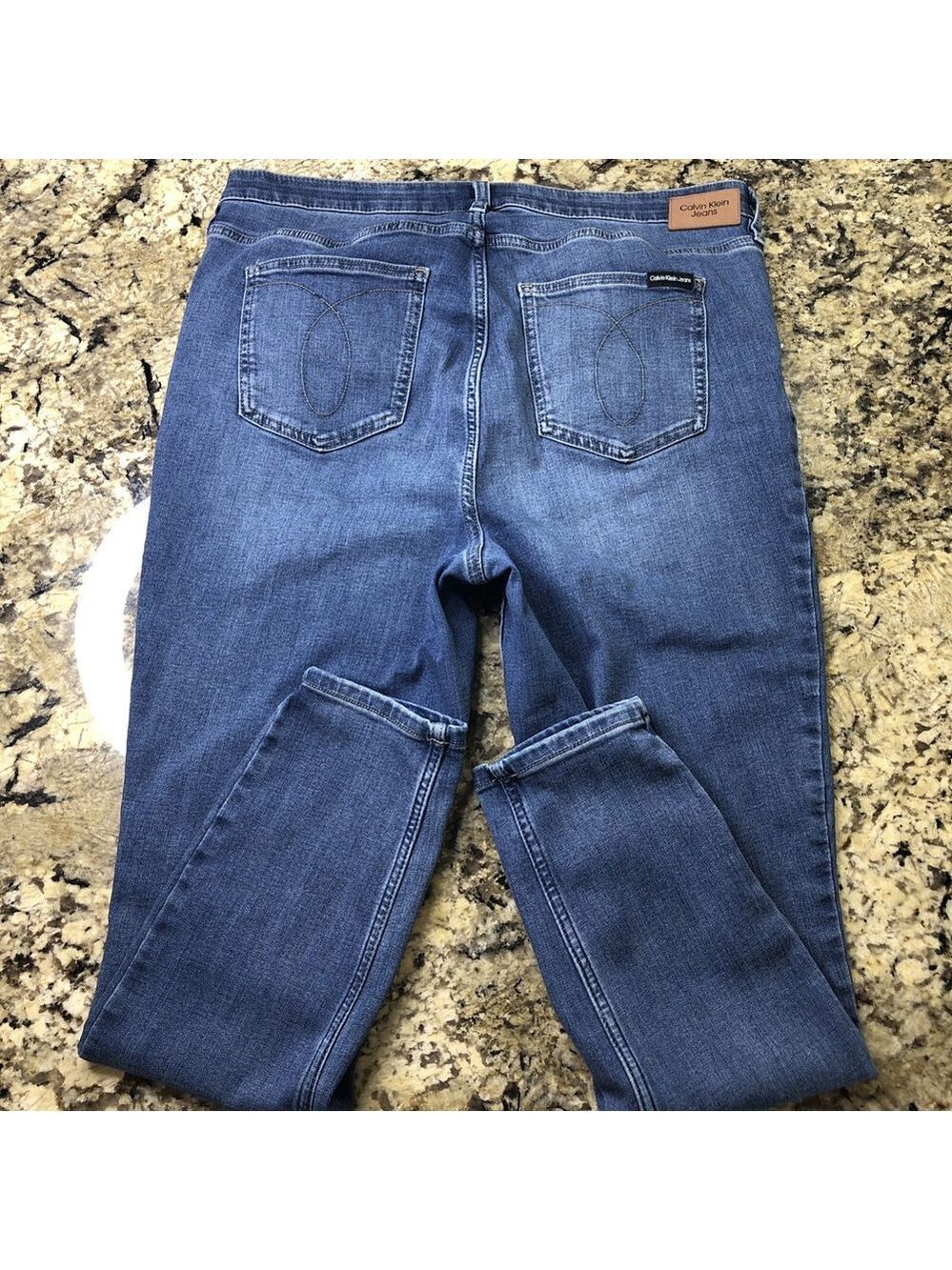 Size 18W X 27 Calvin Klein High Rise Skinny Women’s Jeans Stretchy BD - Picture 12 of 14